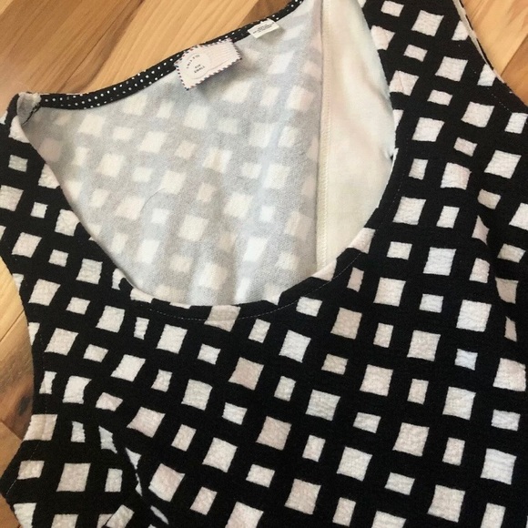 Anthropologie Black & White Peplum Top - Picture 3 of 8